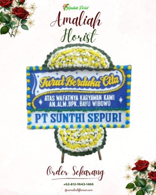 Papan Bunga Duka di Depapre