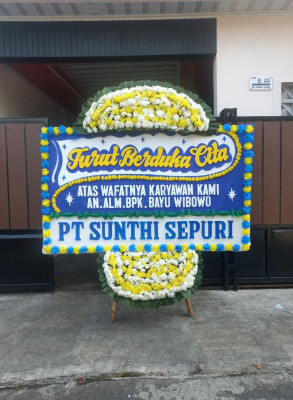 Papan Bunga Duka di Depapre